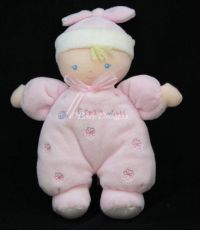 Carters Just One Year JOY MY FIRST DOLL Pink Girl Rattle